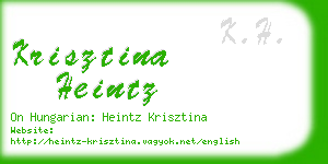 krisztina heintz business card